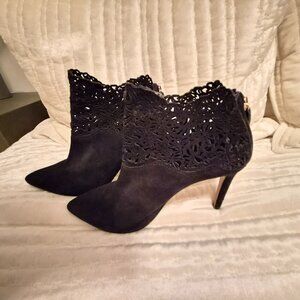 Reiss suede booties laser cut SZ 39